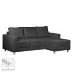 Ecksofa Greenwood II Webstoff Anthrazit - Longchair davorstehend rechts