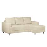 Ecksofa Greenwood II Webstoff Creme - Longchair davorstehend rechts