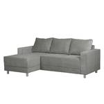 Ecksofa Greenwood III Cord Lichtgrau - Longchair davorstehend links