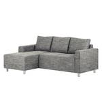 Ecksofa Greenwood Strukturstoff - Strukturstoff Lawan: Grau - Longchair davorstehend links