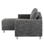 Ecksofa Greenwood Strukturstoff - Strukturstoff Lawan: Schwarz - Longchair davorstehend links