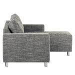 Ecksofa Greenwood Strukturstoff - Strukturstoff Lawan: Grau - Longchair davorstehend rechts