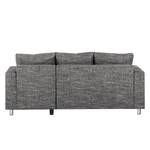 Ecksofa Greenwood Strukturstoff - Strukturstoff Lawan: Schwarz - Longchair davorstehend rechts