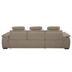 Ecksofa Halsey Strukturstoff - Cappuccino - Longchair davorstehend links