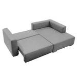 Ecksofa Heaven Casual Webstoff Stoff TCU: 19 pencil grey - Longchair davorstehend rechts - Schlaffunktion - Bettkasten