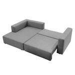 Ecksofa Heaven Casual Webstoff Stoff TBO: 29 moody grey - Longchair davorstehend links - Schlaffunktion - Bettkasten