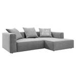 Divano angolare Heaven Casual Tessuto color turchese, longchair preimpostata a destra - Tessuto TBO: 29 moody grey - Longchair preimpostata a destra - Funzione letto - Cassetti letto