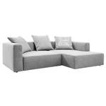 Hoekbank Heaven Casual Stof TCU: 9 light grey - Longchair vooraanzicht rechts - Geen functie