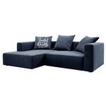 Ecksofa Heaven Casual Webstoff Stoff TCU: 16 navy blue - Longchair davorstehend links - Keine Funktion