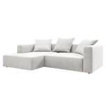 Ecksofa Heaven Casual Webstoff Stoff TCU: 0 pure white - Longchair davorstehend links - Keine Funktion