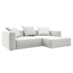 Ecksofa Heaven Casual Webstoff Stoff TCU: 0 pure white - Longchair davorstehend rechts - Schlaffunktion - Bettkasten