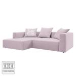 Ecksofa Heaven Casual Webstoff Stoff TBO: 57 pastel blossom - Longchair davorstehend links - Keine Funktion