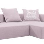 Canapé d'angle Heaven Casual Tissu - Tissu TBO : 57 pastel blossom - Méridienne courte à droite (vue de face) - Fonction couchage - Coffre de lit