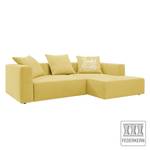 Ecksofa Heaven Casual Webstoff Stoff TBO: 55 pastel yellow - Longchair davorstehend rechts - Keine Funktion