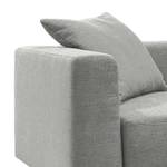 Ecksofa Heaven Casual XL Webstoff Platin - Longchair davorstehend rechts - Keine Funktion