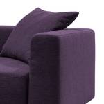 Ecksofa Heaven Casual XL Webstoff Violett - Longchair davorstehend links - Schlaffunktion - Bettkasten