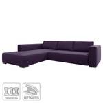 Ecksofa Heaven Colors Style M Webstoff Stoff TCU: 47 very purple - Longchair davorstehend links - Schlaffunktion - Bettkasten