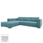Canapé d'angle Heaven Colors Style M Tissu - Tissu TCU : 6 fresh blue - Méridienne courte à gauche (vue de face) - Sans fonction