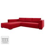 Ecksofa Heaven Colors Style M Webstoff Stoff TCU: 7 warm red - Longchair davorstehend links - Keine Funktion