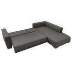 Ecksofa Heaven Colors Style M Webstoff Stoff TCU: 19 pencil grey - Longchair davorstehend rechts - Schlaffunktion - Bettkasten