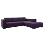 Ecksofa Heaven Colors Style M Webstoff Stoff TCU: 47 very purple - Longchair davorstehend rechts - Schlaffunktion - Bettkasten