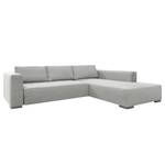 Ecksofa Heaven Colors Style M Webstoff Stoff TCU: 9 light grey - Longchair davorstehend rechts - Keine Funktion