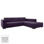 Ecksofa Heaven Colors Style M Webstoff Stoff TCU: 47 very purple - Longchair davorstehend rechts - Keine Funktion
