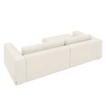 Ecksofa Heaven Colors Style S Webstoff Stoff TCU: 0 pure white - Longchair davorstehend links - Schlaffunktion