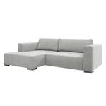 Ecksofa Heaven Colors Style S Webstoff Stoff TCU: 9 light grey - Longchair davorstehend links - Schlaffunktion