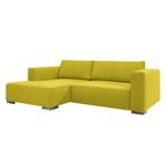 Hoekbank Heaven Colors Style S geweven stof - Stof TCU: 5 cool lemon - Longchair vooraanzicht links - Slaapfunctie