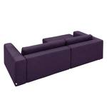 Ecksofa Heaven Colors Style S Webstoff Stoff TCU: 47 very purple - Longchair davorstehend links - Schlaffunktion
