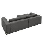 Ecksofa Heaven Colors Style S Webstoff Stoff TCU: 19 pencil grey - Longchair davorstehend links - Keine Funktion