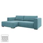 Canapé d'angle Heaven Colors Style S Tissu - Tissu TCU : 6 fresh blue - Méridienne courte à gauche (vue de face) - Sans fonction