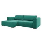 Ecksofa Heaven Colors Style S Webstoff Stoff TCU: 3 ocean blue - Longchair davorstehend links - Keine Funktion