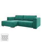 Ecksofa Heaven Colors Style S Webstoff Stoff TCU: 3 ocean blue - Longchair davorstehend links - Keine Funktion