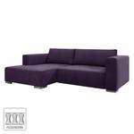 Hoekbank Heaven Colors Style S geweven stof - Stof TCU: 47 very purple - Longchair vooraanzicht links - Geen functie