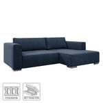 Ecksofa Heaven Colors Style S Webstoff Stoff TCU: 16 navy blue - Longchair davorstehend rechts - Schlaffunktion