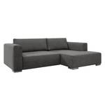 Ecksofa Heaven Colors Style S Webstoff Stoff TCU: 19 pencil grey - Longchair davorstehend rechts - Schlaffunktion