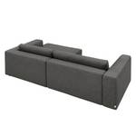 Ecksofa Heaven Colors Style S Webstoff Stoff TCU: 19 pencil grey - Longchair davorstehend rechts - Schlaffunktion