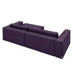 Ecksofa Heaven Colors Style S Webstoff Stoff TCU: 47 very purple - Longchair davorstehend rechts - Schlaffunktion