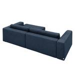 Ecksofa Heaven Colors Style S Webstoff Stoff TCU: 16 navy blue - Longchair davorstehend rechts - Keine Funktion