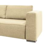 Ecksofa Heaven Colors Style XL Webstoff Stoff TCU: 1 warm beige - Longchair davorstehend links - Schlaffunktion