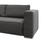 Ecksofa Heaven Colors Style XL Webstoff Stoff TCU: 19 pencil grey - Longchair davorstehend links - Schlaffunktion