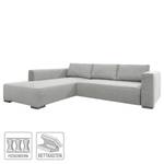 Hoekbank Heaven Colors Style XL geweven stof - Stof TCU: 9 light grey - Longchair vooraanzicht links - Slaapfunctie