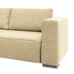 Hoekbank Heaven Colors Style XL geweven stof - Stof TCU: 1 warm beige - Longchair vooraanzicht links - Geen functie