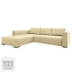 Hoekbank Heaven Colors Style XL geweven stof - Stof TCU: 1 warm beige - Longchair vooraanzicht links - Geen functie