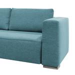 Canapé d'angle Heaven Colors Style XL Tissu - Tissu TCU : 6 fresh blue - Méridienne courte à gauche (vue de face) - Sans fonction