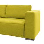 Hoekbank Heaven Colors Style XL geweven stof - Stof TCU: 5 cool lemon - Longchair vooraanzicht links - Geen functie