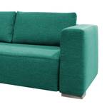 Ecksofa Heaven Colors Style XL Webstoff Webstoff - Stoff TCU: 3 ocean blue - Longchair davorstehend links - Keine Funktion