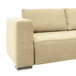 Ecksofa Heaven Colors Style XL Webstoff Stoff TCU: 1 warm beige - Longchair davorstehend rechts - Schlaffunktion